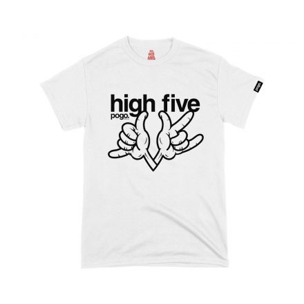 Pogo "High Five" tee - White