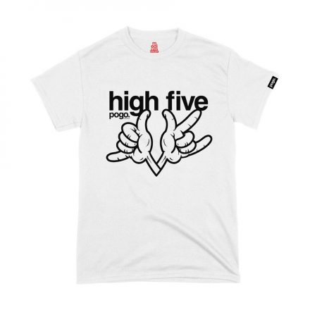 Pogo "High Five" tee - White