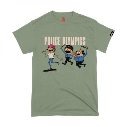 Pogo "Police Olympics" tee - Sage