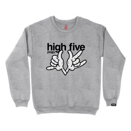 Pogo "High Five" sweatshirt - Heather Grey