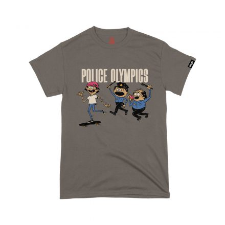 Pogo "Police Olympics" tee - Brown Savana