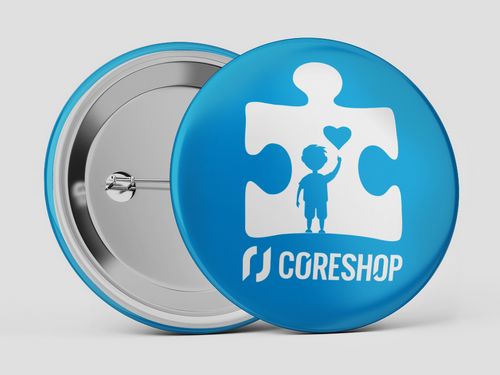 Coreshop kitűző